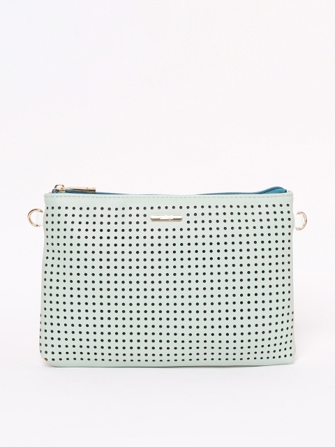 

Ginger by Lifestyle Green & Blue Textured Sling Bag