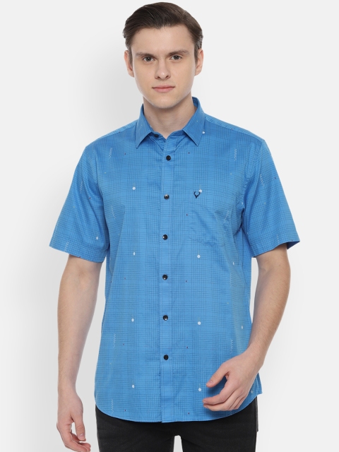 

Allen Solly Men Blue Slim Fit Checked Casual Shirt