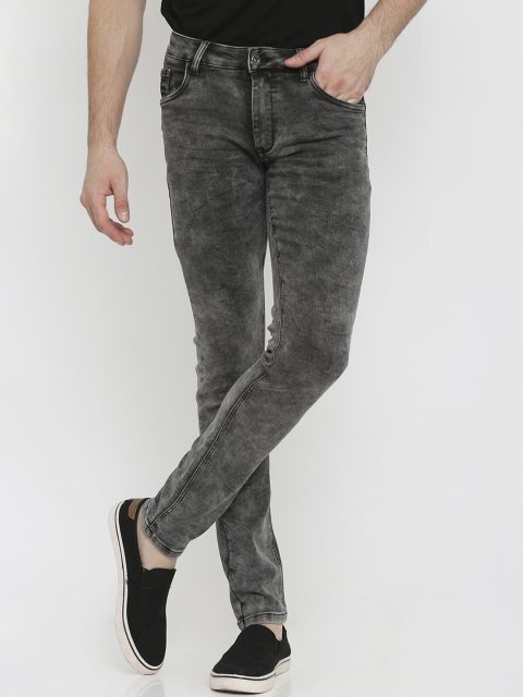 

Rex Straut Jeans Men Grey Slim Fit Mid-Rise Clean Look Stretchable Jeans