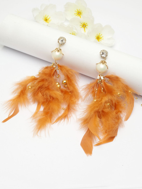

AVANT-GARDE PARIS Gold-Toned Contemporary Drop Earrings