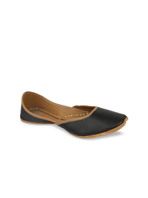 

Jutti Express Women Black Solid Handcrafted Mojaris