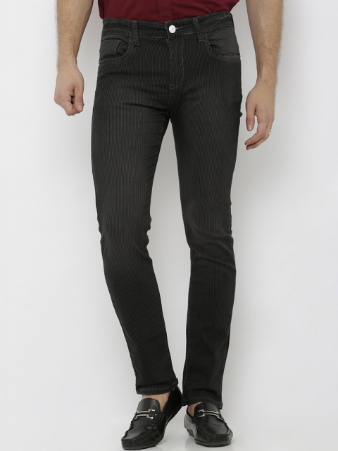 

Rex Straut Jeans Men Black Slim Fit Mid-Rise Clean Look Stretchable Jeans