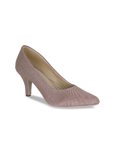 

Get Glamr Women Pink Embellished Pumps