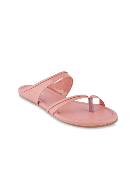 

ZAPATOZ Women Pink Solid One Toe Flats