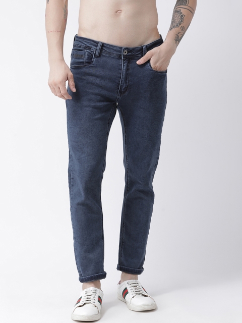 

Rex Straut Jeans Men Blue Tapered Fit Mid-Rise Clean Look Stretchable Jeans