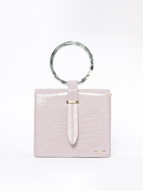 

Ginger by Lifestyle Pink Textured Handheld Bag
