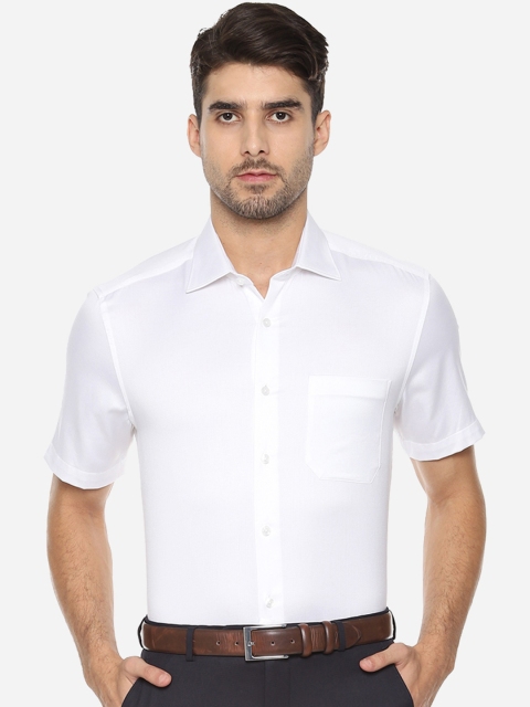

Louis Philippe Men White Regular Fit Solid Formal Shirt
