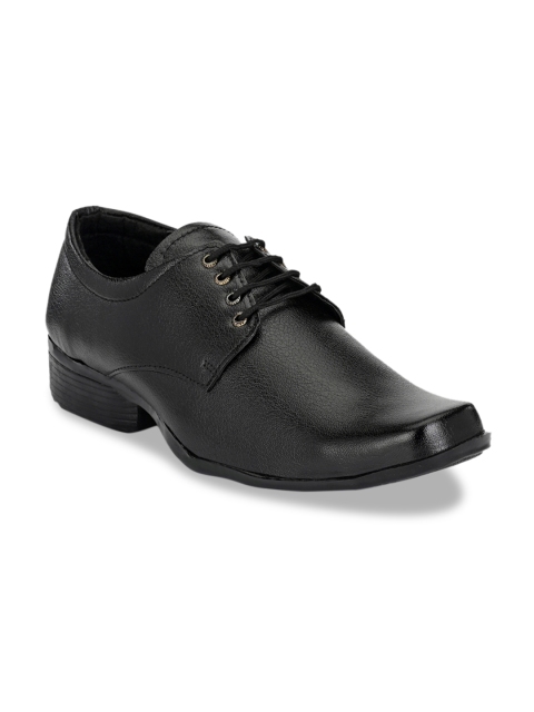 

Mactree Men Black Solid Synthetic Leather Formal Derbys