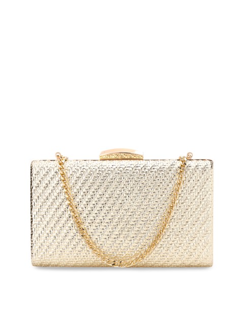 

Vdesi Gold-Toned Textured Clutch