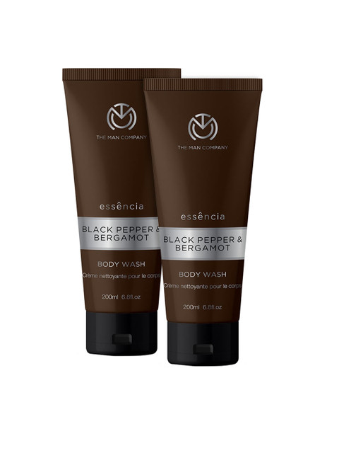 

THE MAN COMPANY Set of 2 Essencia Black Pepper & Bergamot Bodywash, Brown