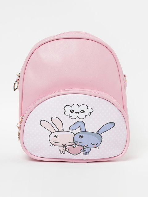 

Ginger by Lifestyle Women Pink Graphic Backpack
