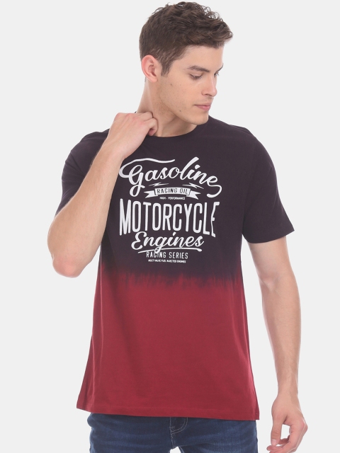 

Cherokee Men Brown Printed Round Neck T-shirt