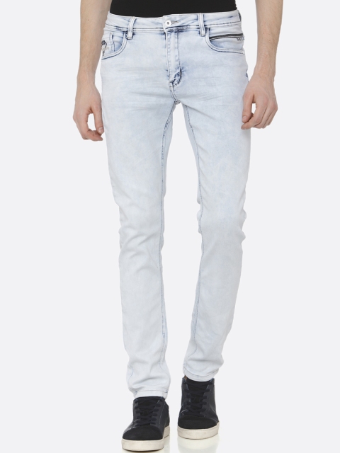 

Rex Straut Jeans Men Blue Slim Fit Mid-Rise Clean Look Stretchable Jeans