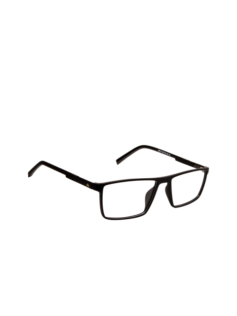

David Blake Unisex Black Solid Full Rim Rectangle Frames NEWDB1974