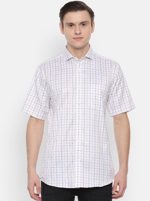 

Allen Solly Men White Slim Fit Checked Casual Shirt