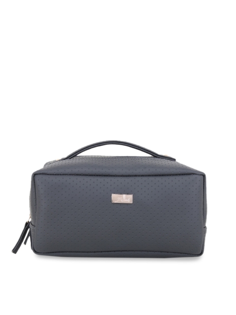 

yelloe Women Grey Textured Two Compartment Travel Pouch