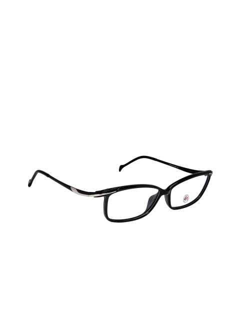 

David Blake Unisex Black Solid Full Rim Rectangle Frames NEWDB1291