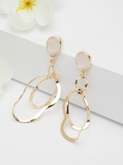 

AVANT-GARDE PARIS Gold-Plated Contemporary Drop Earrings