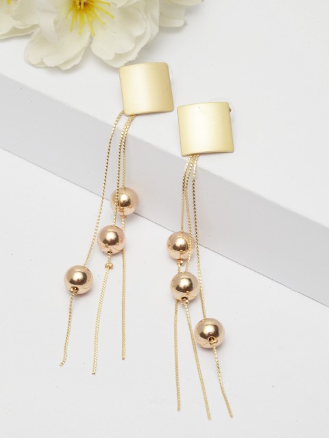 

AVANT-GARDE PARIS Gold-Toned Geometric Drop Earrings