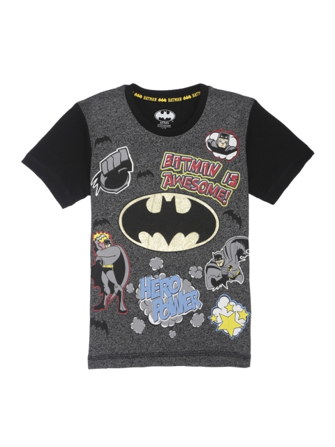 

Kids Ville Batman featured Black Tshirt for Boys