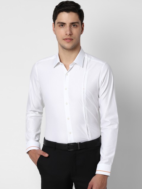 

SIMON CARTER LONDON Men White Slim Fit Solid Formal Shirt