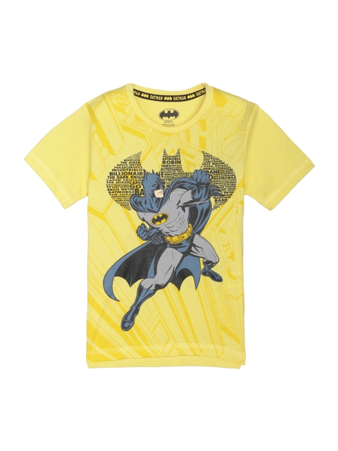 

Kids Ville Batman featured Yellow Tshirt for Boys