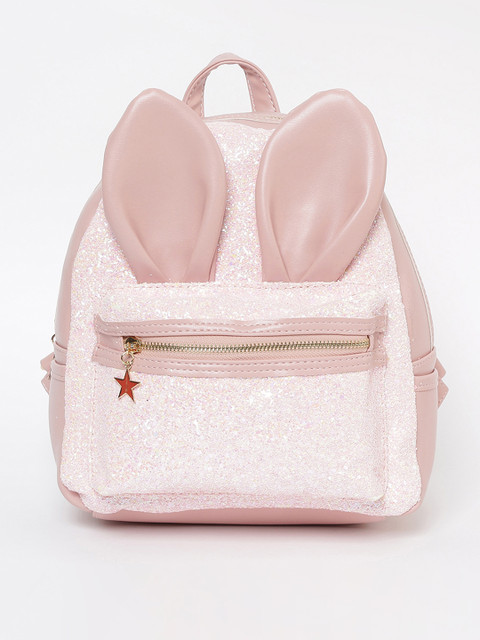 

Ginger by Lifestyle Women Pink Solid Backpack