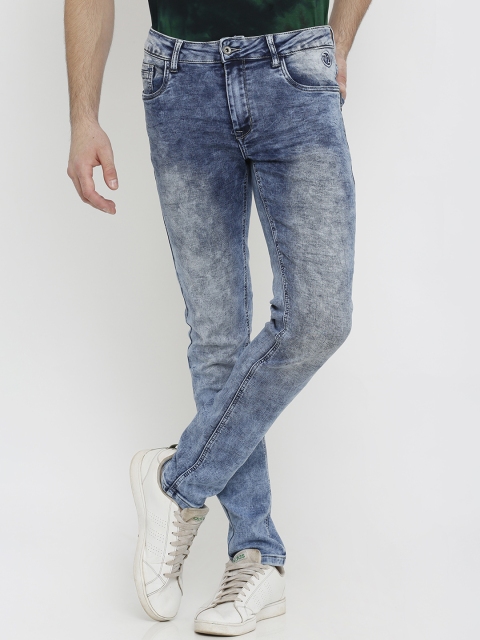 

Rex Straut Jeans Men Blue Slim Fit Mid-Rise Clean Look Stretchable Jeans