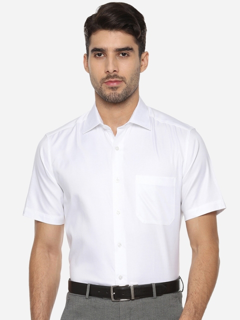 

Louis Philippe Men White Regular Fit Solid Formal Shirt