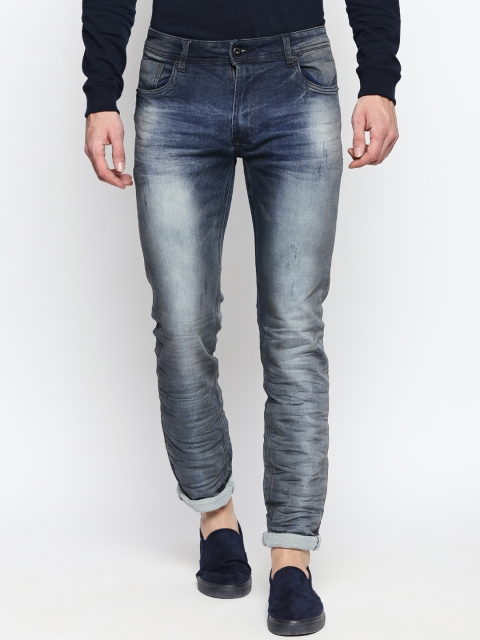 

Rex Straut Jeans Men Blue Slim Fit Mid-Rise Clean Look Stretchable Jeans