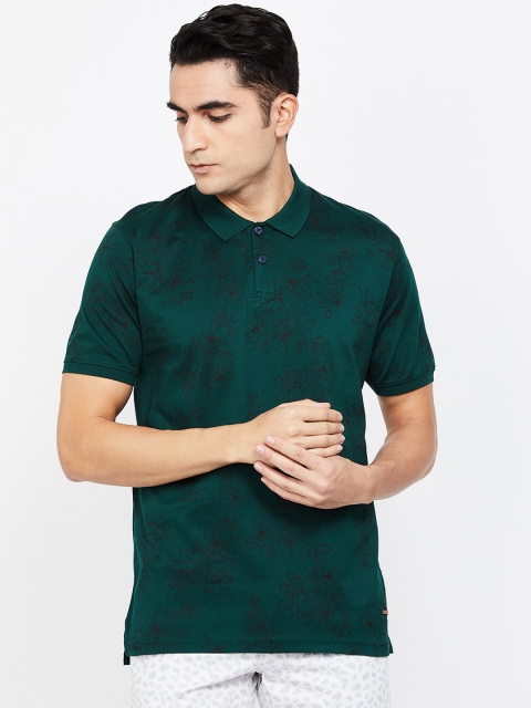 

CODE by Lifestyle Men Green Printed Polo Collar T-shirt