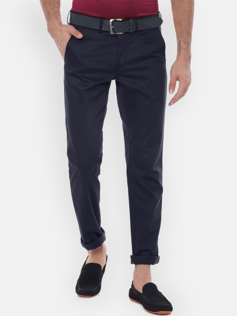 

Louis Philippe Sport Men Navy Blue Slim Fit Solid Regular Trousers