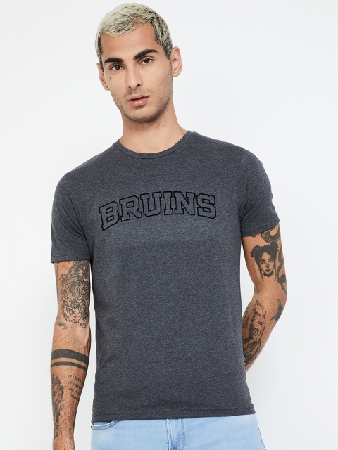 

UCLA Men Grey Printed Round Neck T-shirt