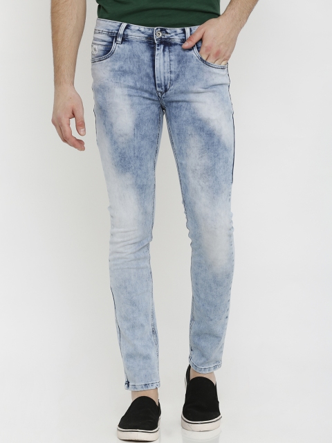 

Rex Straut Jeans Men Blue Slim Fit Mid-Rise Clean Look Stretchable Jeans