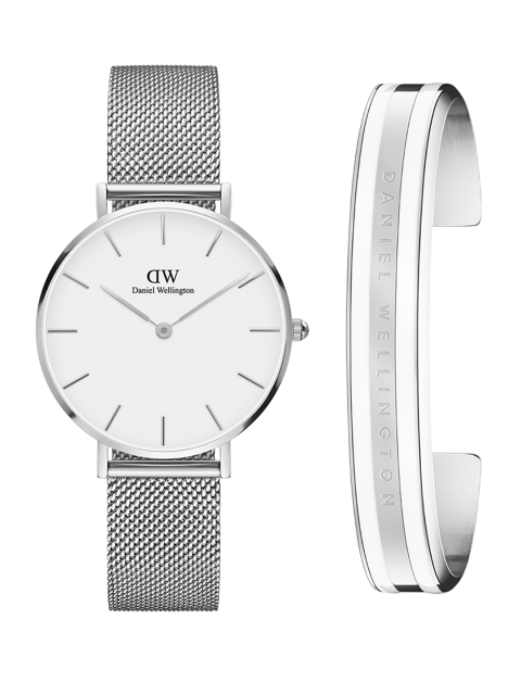 

Daniel wellington Women Petite Sterling 32mm & Classic Bracelet Satin White Small Watch Gift Set DW00500237