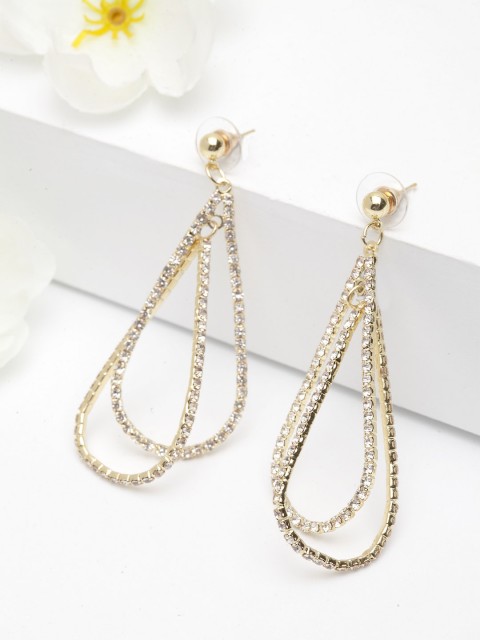 

AVANT-GARDE PARIS Gold-Toned Teardrop Shaped Drop Earrings