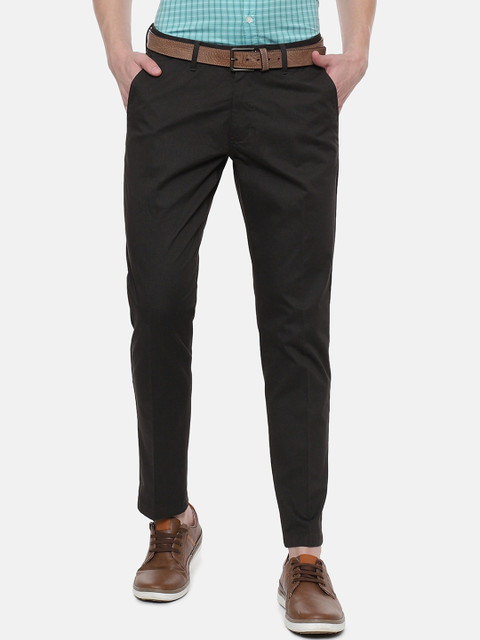 

Louis Philippe Sport Men Brown Slim Fit Self Design Regular Trousers