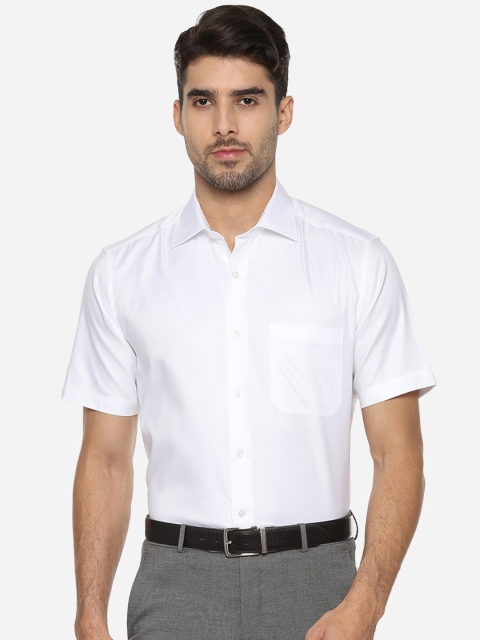 

Louis Philippe Men White Regular Fit Self Design Formal Shirt