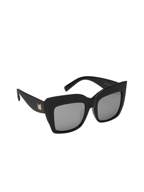 

Get Glamr Women Mirrored Oversized Sunglasses SG-LT-CH-208-32, Grey