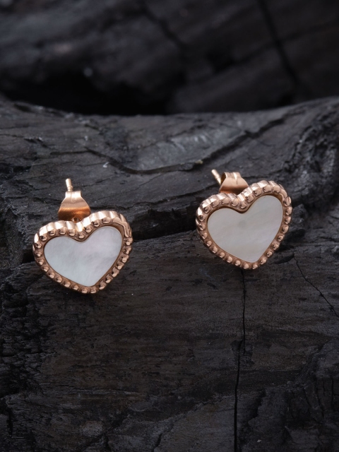 

E2O Gold-Plated Heart Shaped Studs