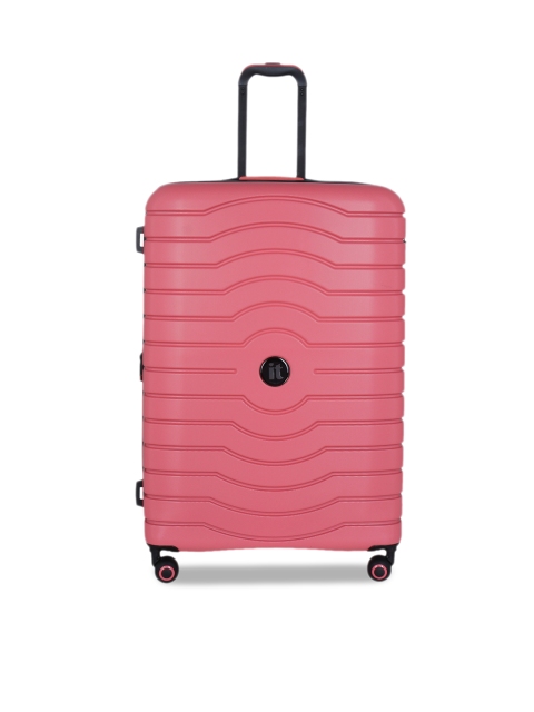 

IT luggage Unisex Pink Solid Intervolve Hard-Sided Large Trolley Suitcase