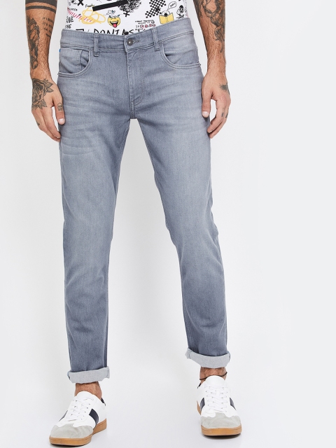 

UCLA Men Grey Slim Fit Mid-Rise Clean Look Jeans