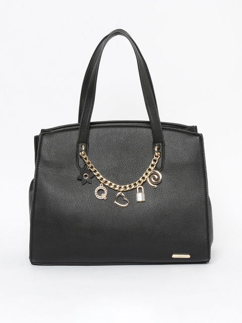 

Ginger by Lifestyle Black Textured Handheld Bag