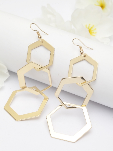 

AVANT-GARDE PARIS Gold-Plated Contemporary Drop Earrings