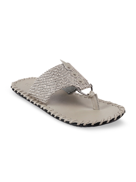 

Metro Men Grey Woven Design Comfort Sandals