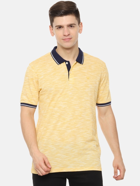 

Allen Solly Men Yellow Solid Polo Collar T-shirt