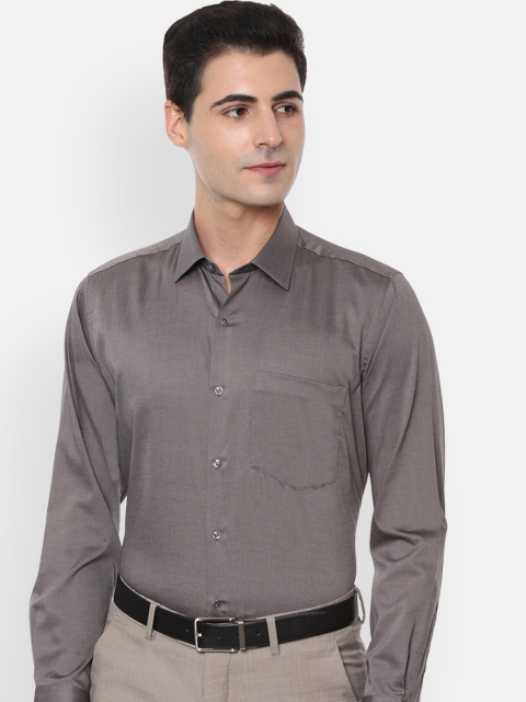 

Van Heusen Men Grey Regular Fit Solid Formal Shirt