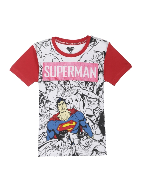 

Kids Ville Superman featured White Tshirt for Boys