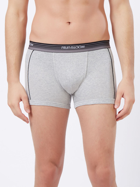 

Fruit of the loom Men Grey Melange Solid Trunk MTR05-A1S2