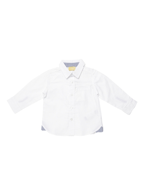 

Chicco Boys White Regular Fit Solid Casual Shirt